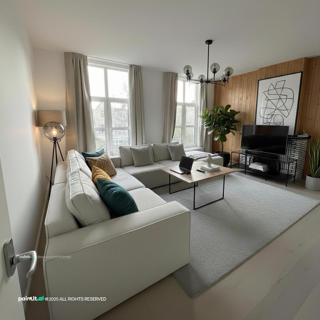 Cozy Dark Living Room: Interior Inspiration | Paintit.ai - 16