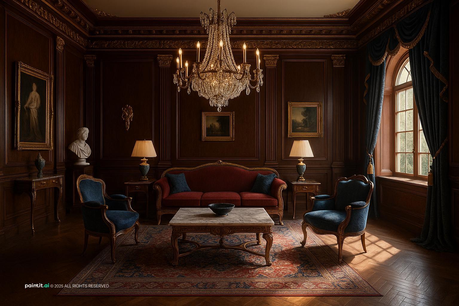 Royal Style Living Room for Royal Style Interior Design