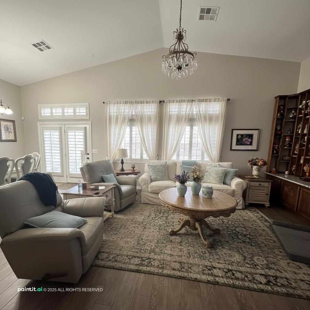 Middle Class 1940s Living Room - Vintage Home Inspiration | Paintit.ai - 16