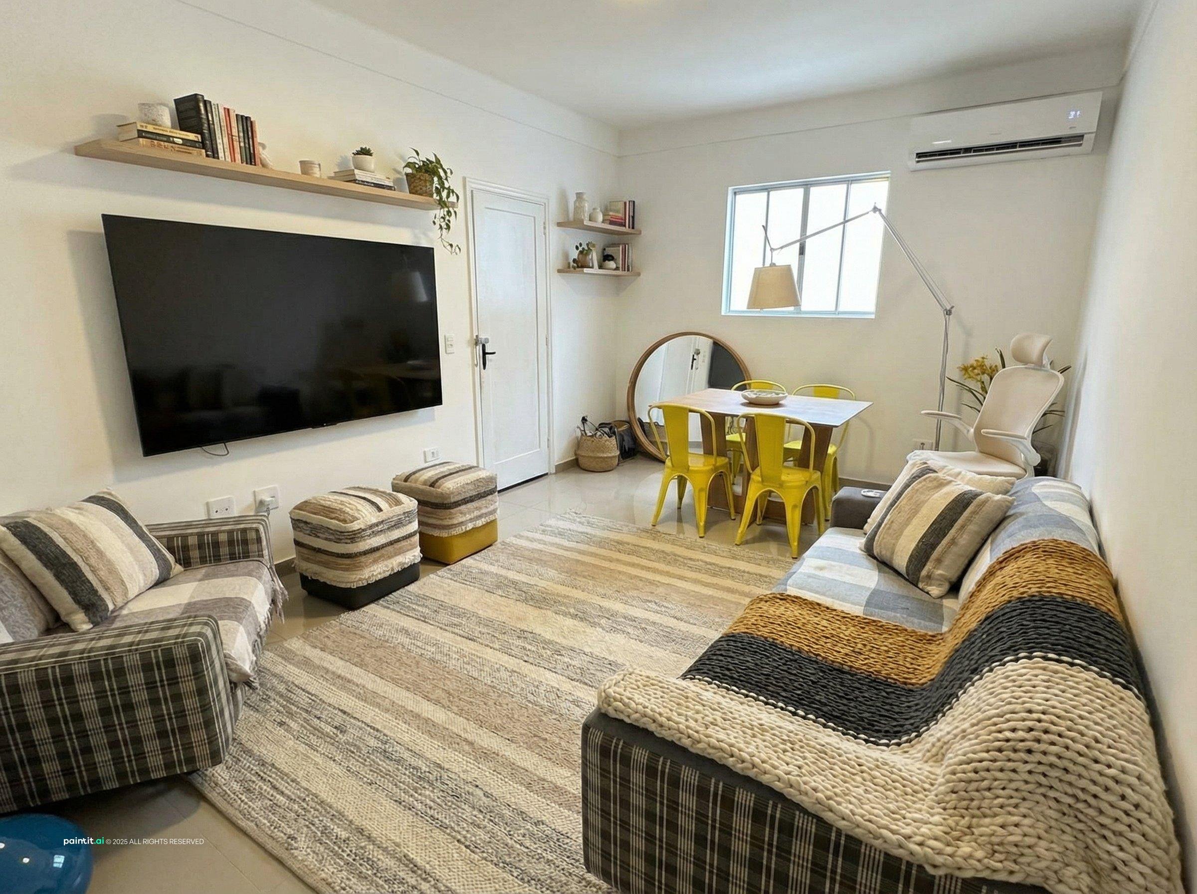 Yellow Black and White Living Room Ideas - Design Concepts | Paintit.ai - 33