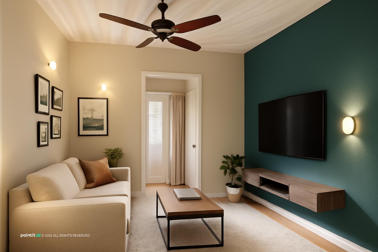 Sage Green and Cream Living Room - Sophisticated Design Ideas | Paintit.ai - 29