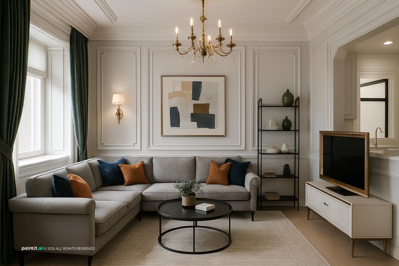 Colonial Living Room - Interior Ideas | Paintit.ai - 9