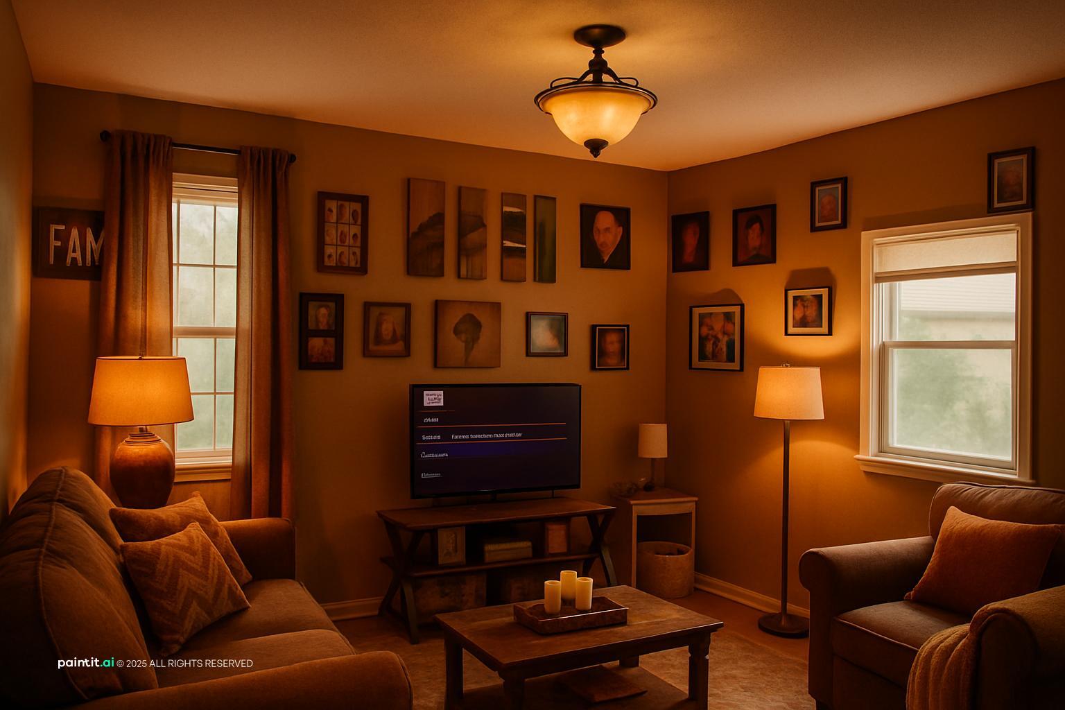 Fall Living Room Ideas - Cozy Decor | Paintit.ai - 26