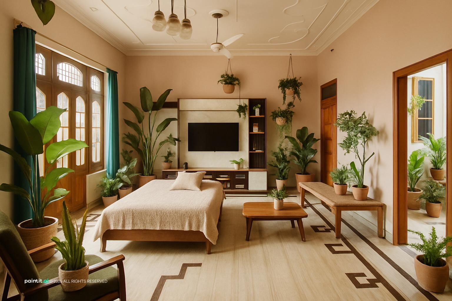 Biophilic Living Room: Nature-Inspired Design | Paintit.ai - 31