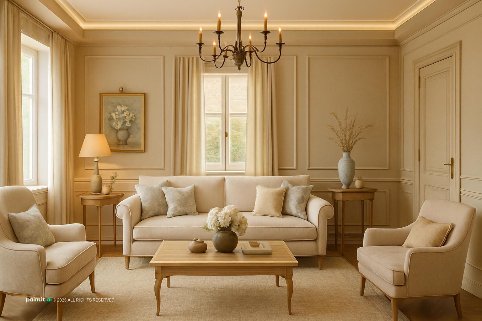 Zen Minimalist Living Room - Serene Interior Ideas | Paintit.ai - 18