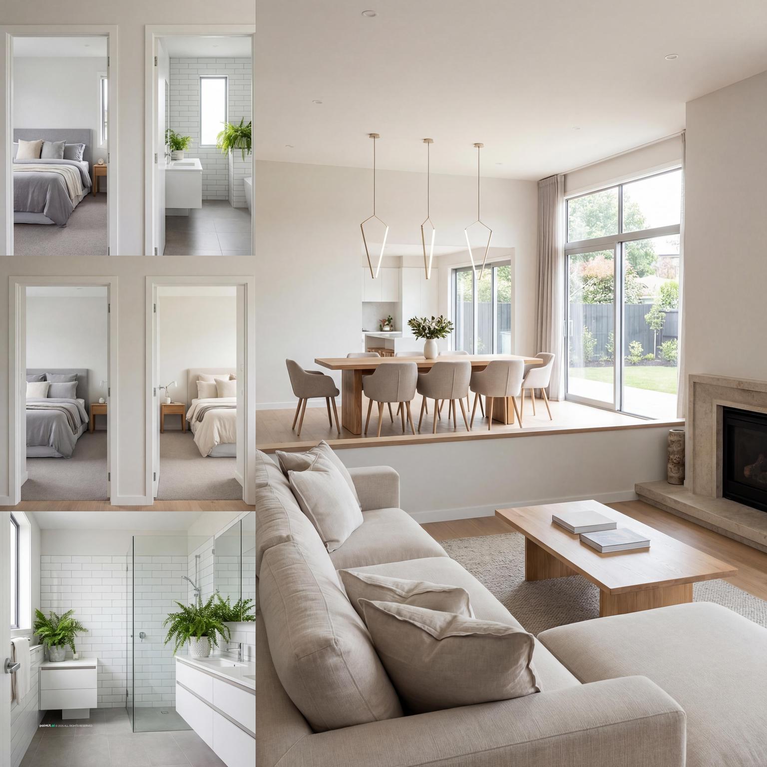 Elegant modern home interior design for a cute pink living room, showcasing sophisticated style with a playful, feminine touch.