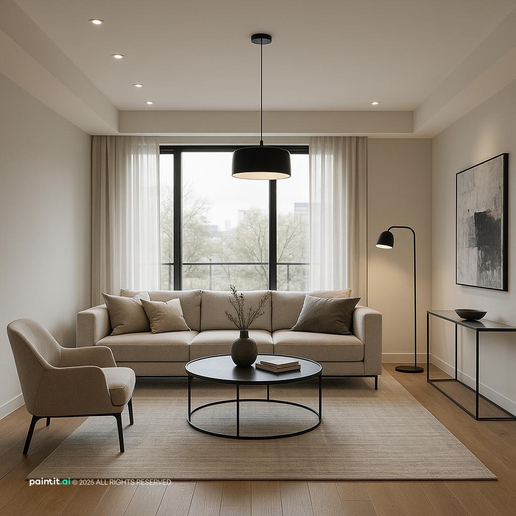 Zen Minimalist Living Room - Serene Interior Ideas | Paintit.ai - 35