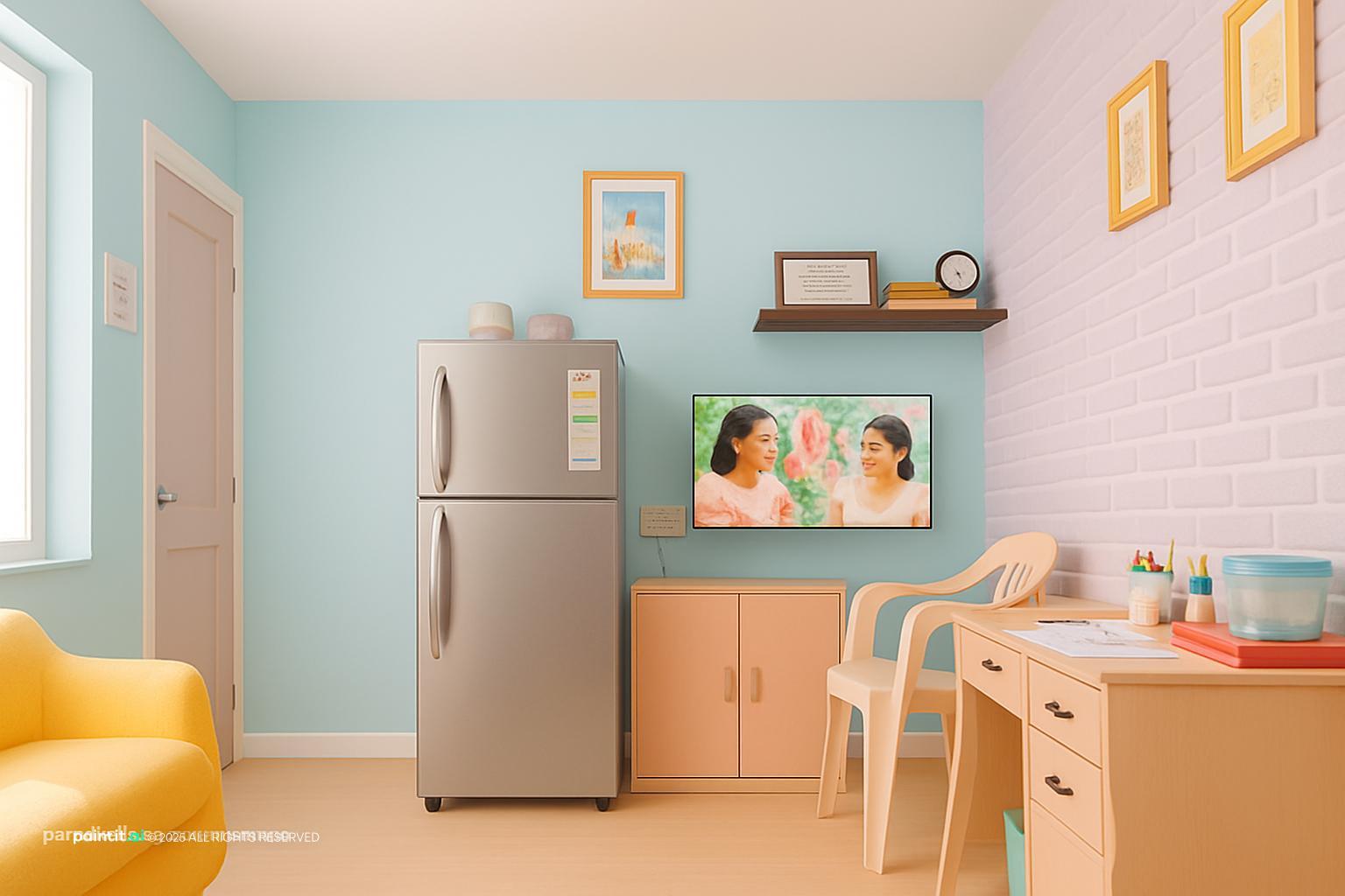 Blue and Green Living Room: Design Ideas | Paintit.ai - 9