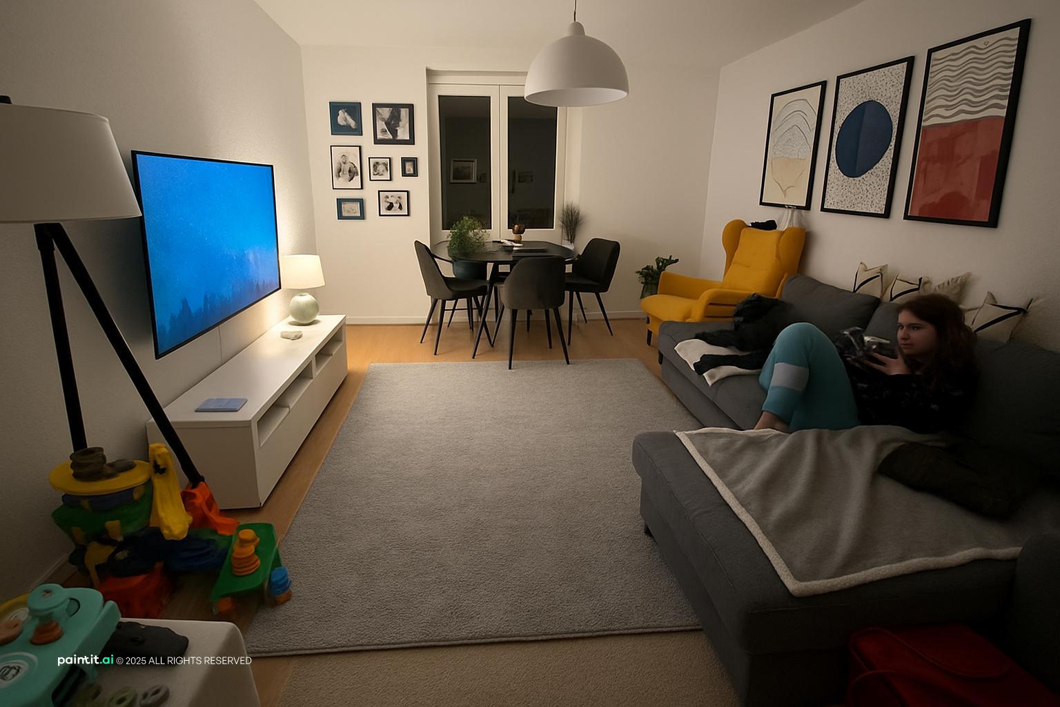 Yellow Living Room - Bright Decor Concepts | Paintit.ai - 25