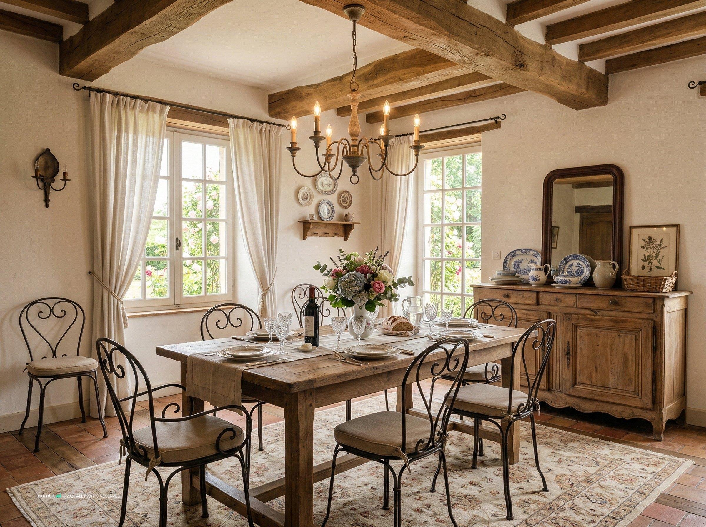 New Orleans French Quarter interior with antiques wrought iron wood and rich historic character 12