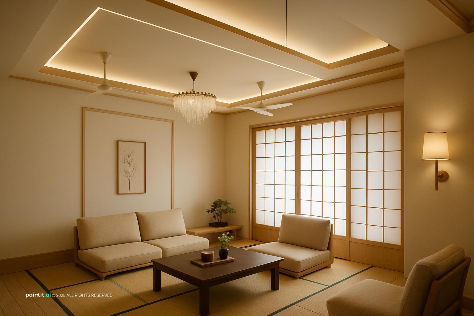 Japanese Living Room: Serene Interior Concepts | Paintit.ai - 23