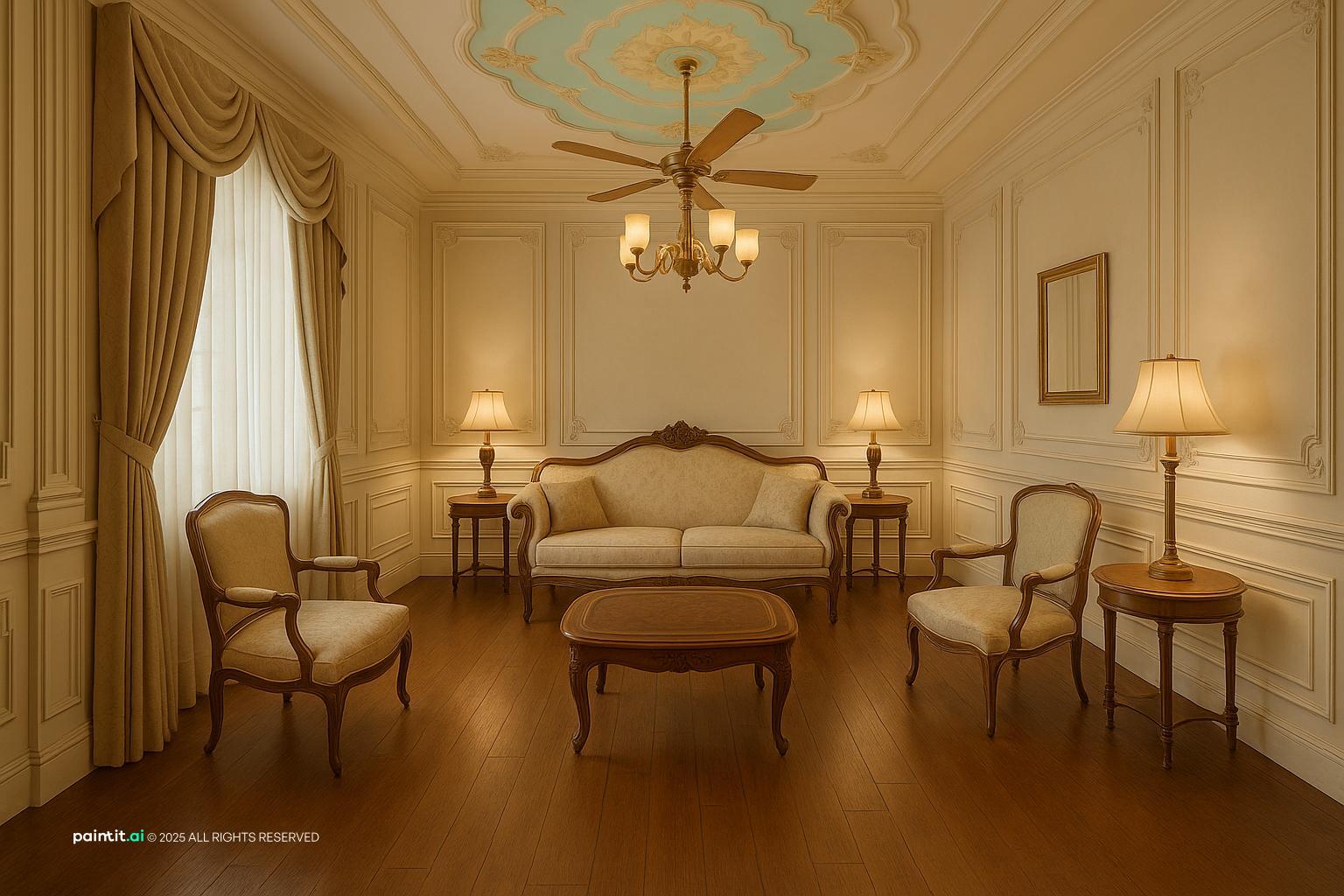 Warm Christmas Living Room - Cozy Decor Inspiration | Paintit.ai - 19