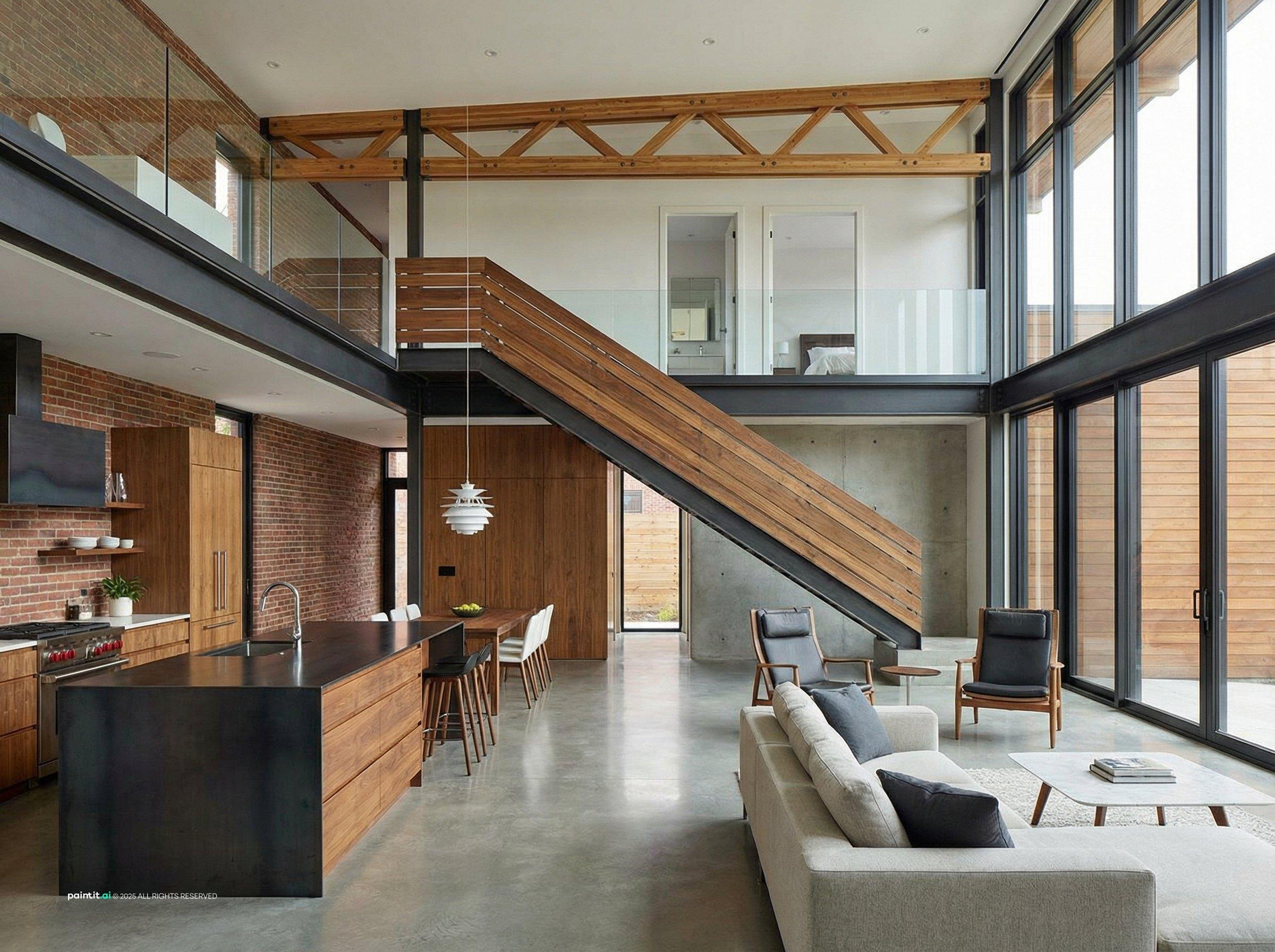 Kitchen and Living Room Ideas - Design Inspiration | Paintit.ai - 20