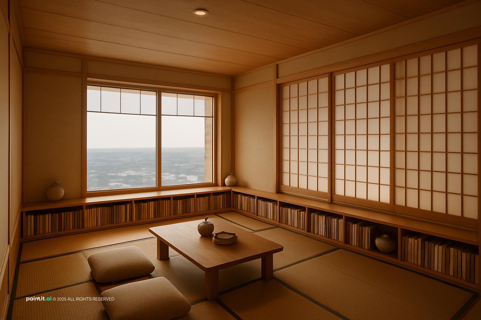 Japanese Living Room: Serene Interior Concepts | Paintit.ai - 39