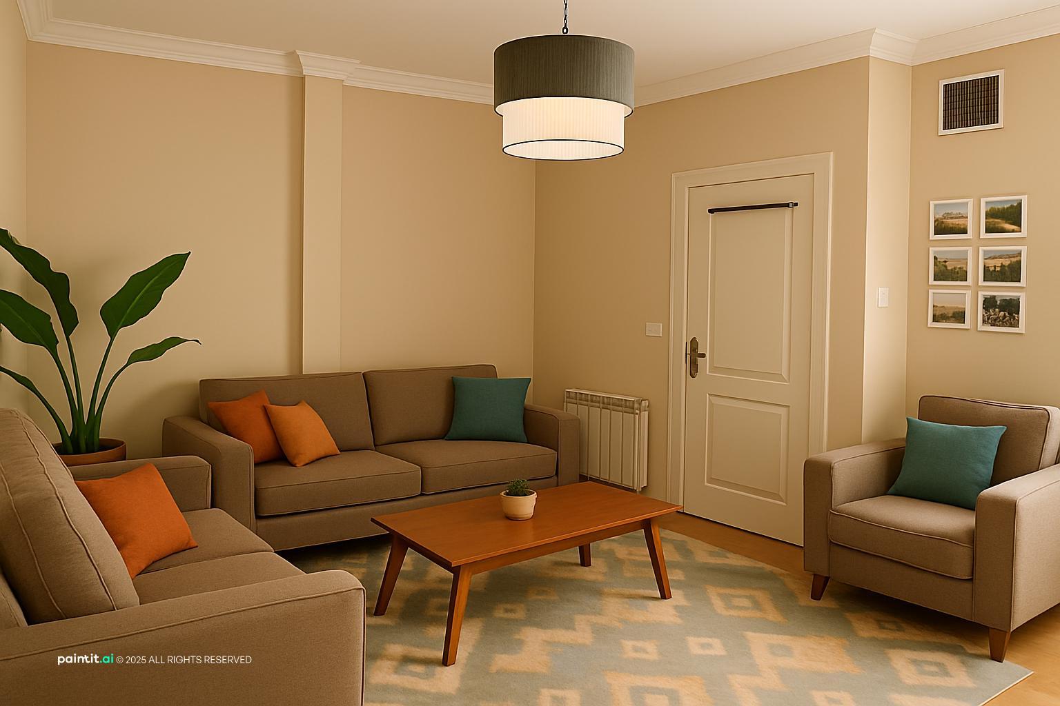 Warm Beige Living Room Ideas - Elegant Design Concepts | Paintit.ai - 16