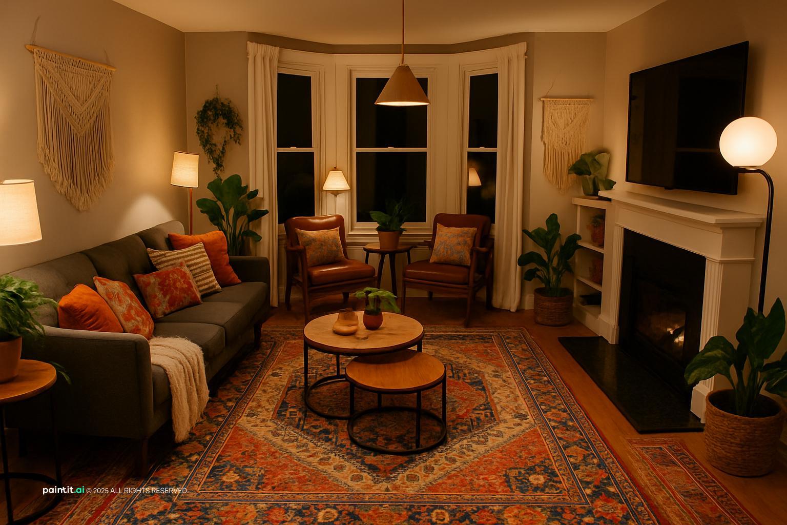 Wicker Living Room Ideas - Design Inspiration | Paintit.ai - 26