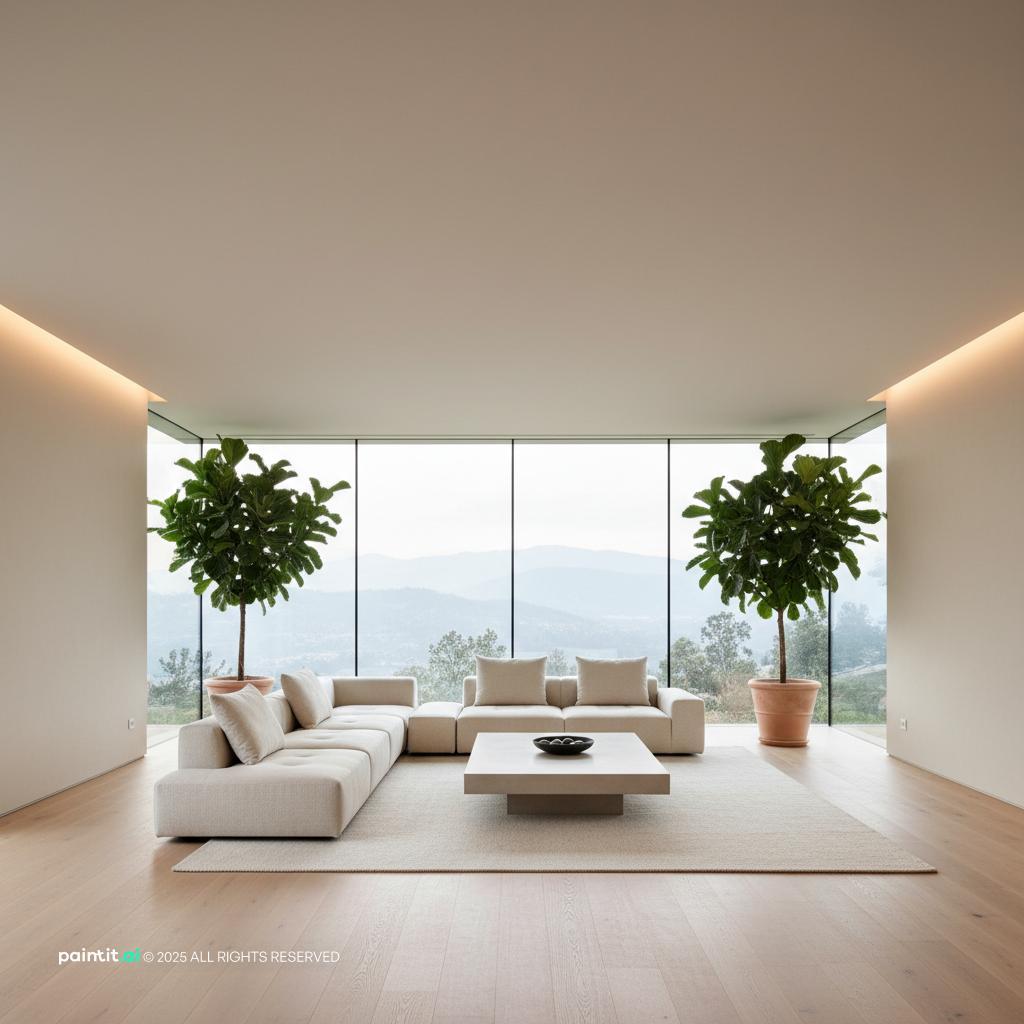 Zen Minimalist Living Room - Serene Interior Ideas | Paintit.ai - 34