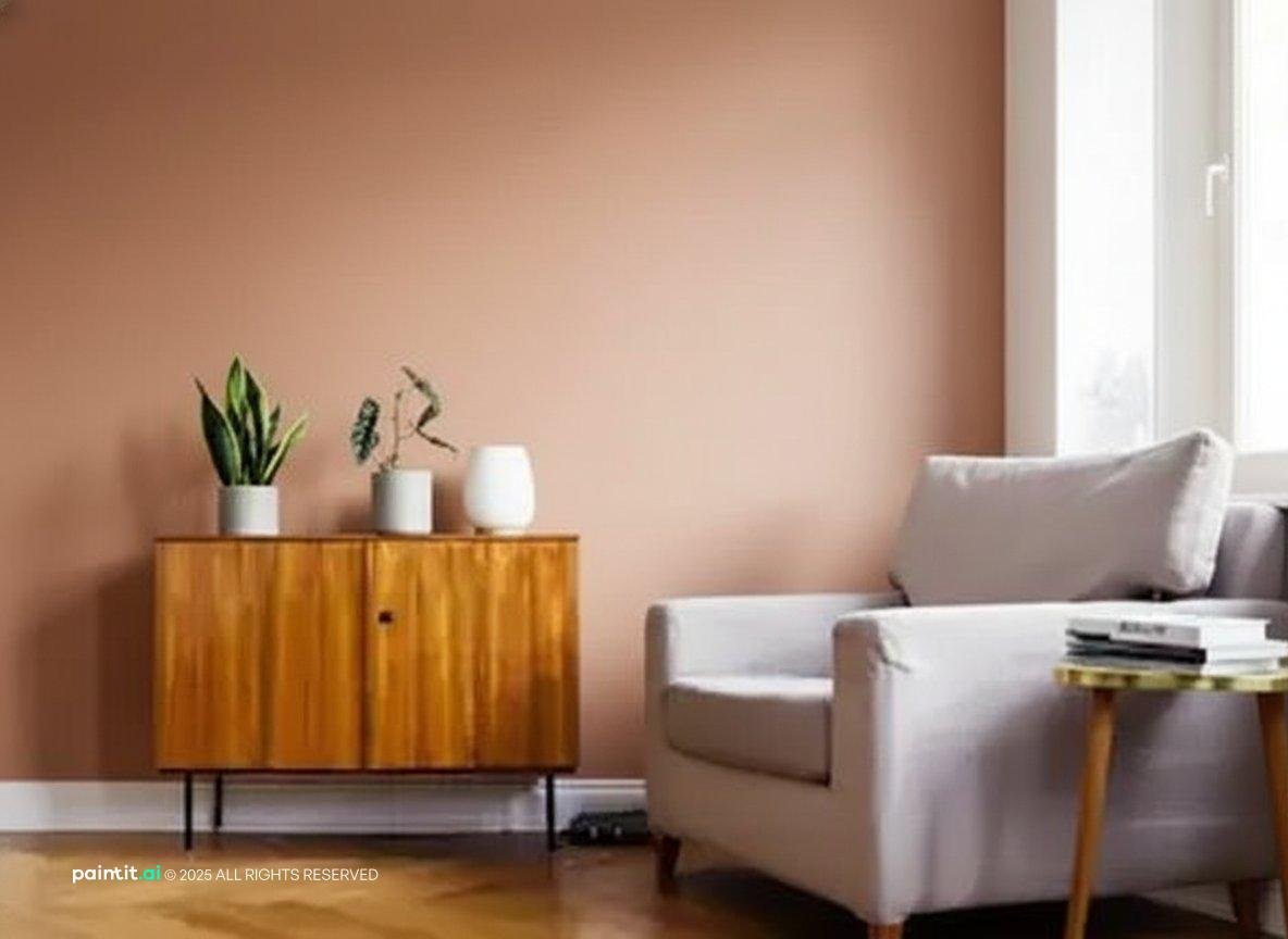 Terracotta Living Room - Warm Design Ideas | Paintit.ai - 15