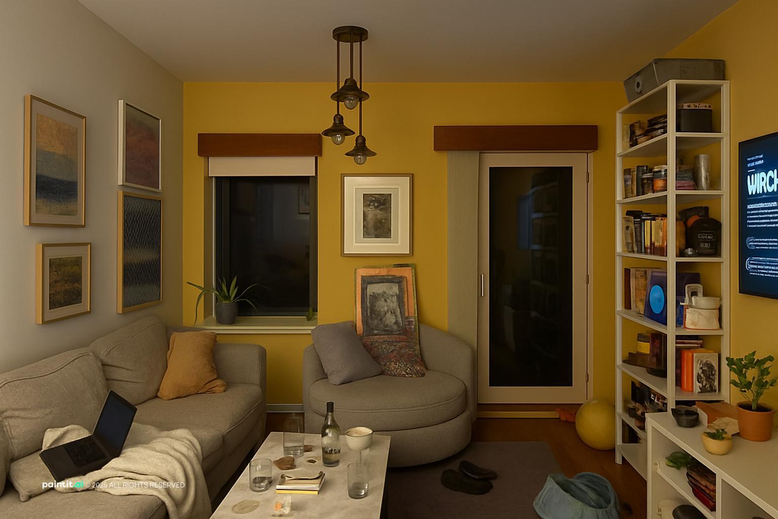 Yellow or White Light for Living Room - Lighting Choices | Paintit.ai - 14