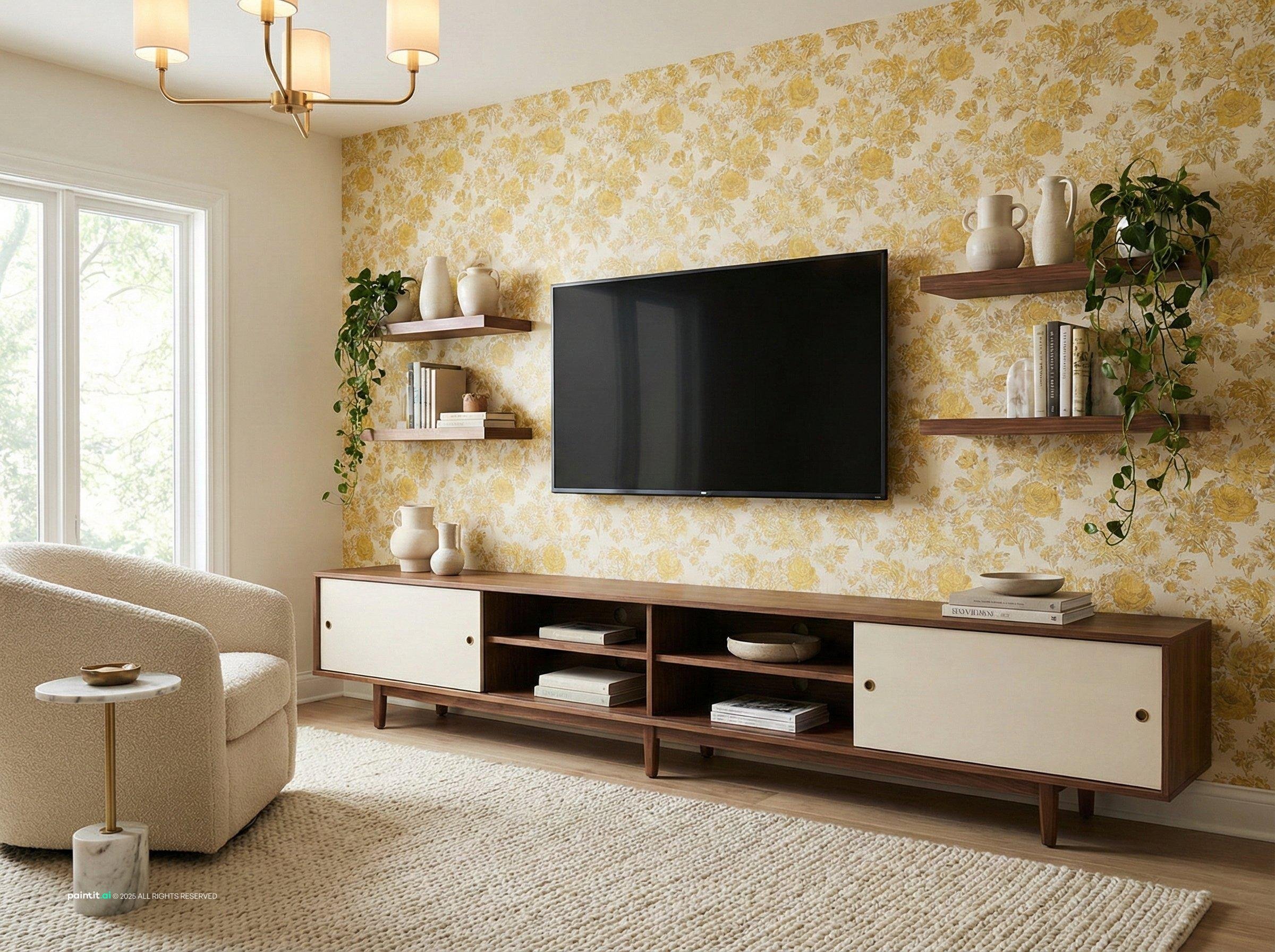 Yellow Black and White Living Room Ideas - Design Concepts | Paintit.ai - 39