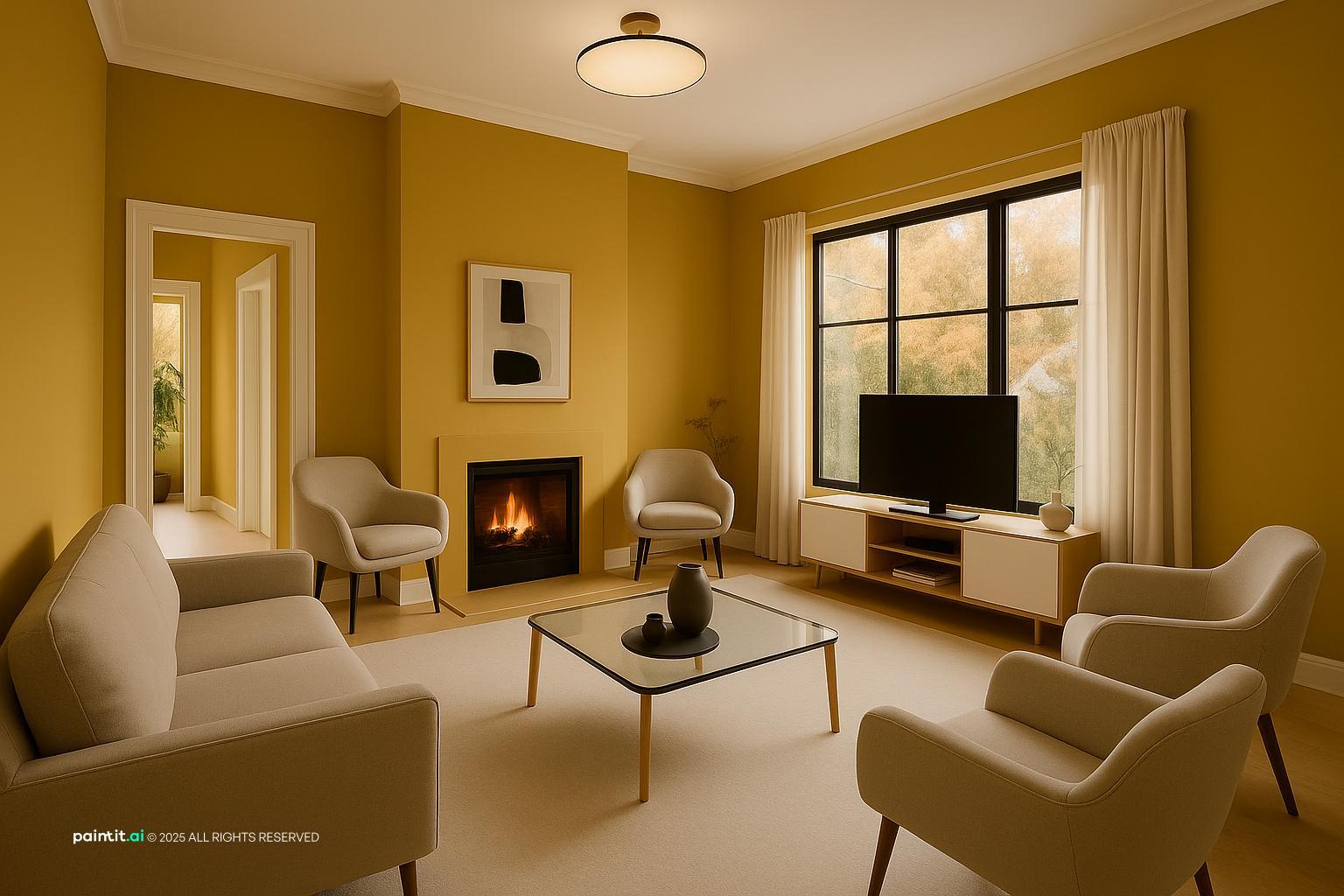 Yellow or White Light for Living Room - Lighting Choices | Paintit.ai - 25