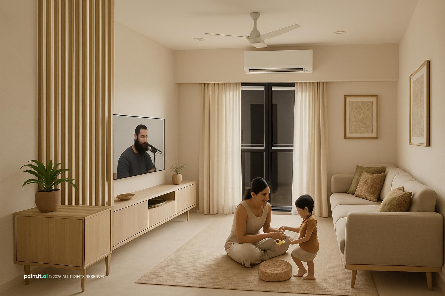 Yoga Living Room - Harmonious Interior Design | Paintit.ai - 32