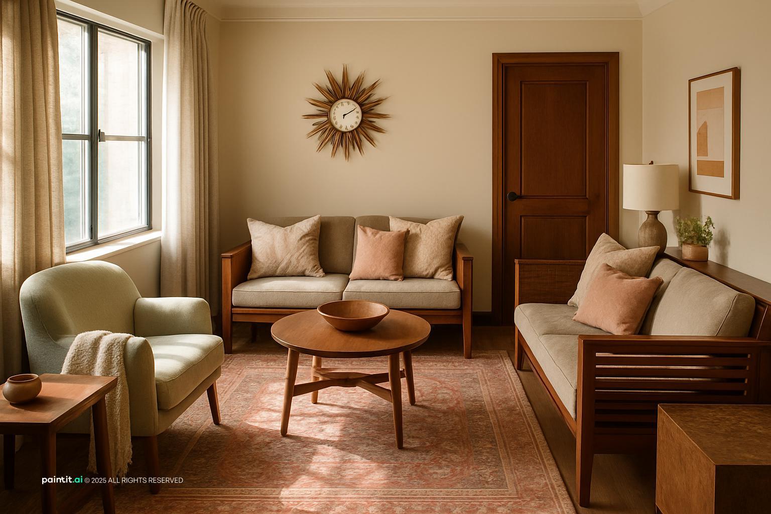 1950s Living Room - Mid-Century Modern Decor | Paintit.ai - 15