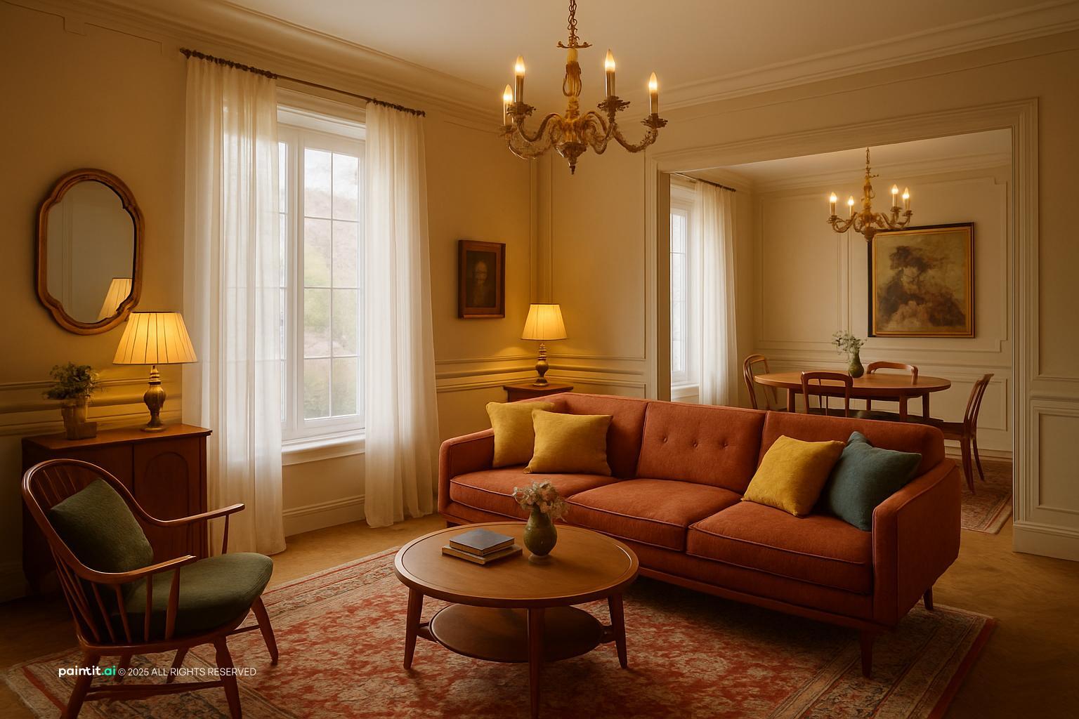 1960s Living Room: Mid-Century Modern Decor | Paintit.ai - 36