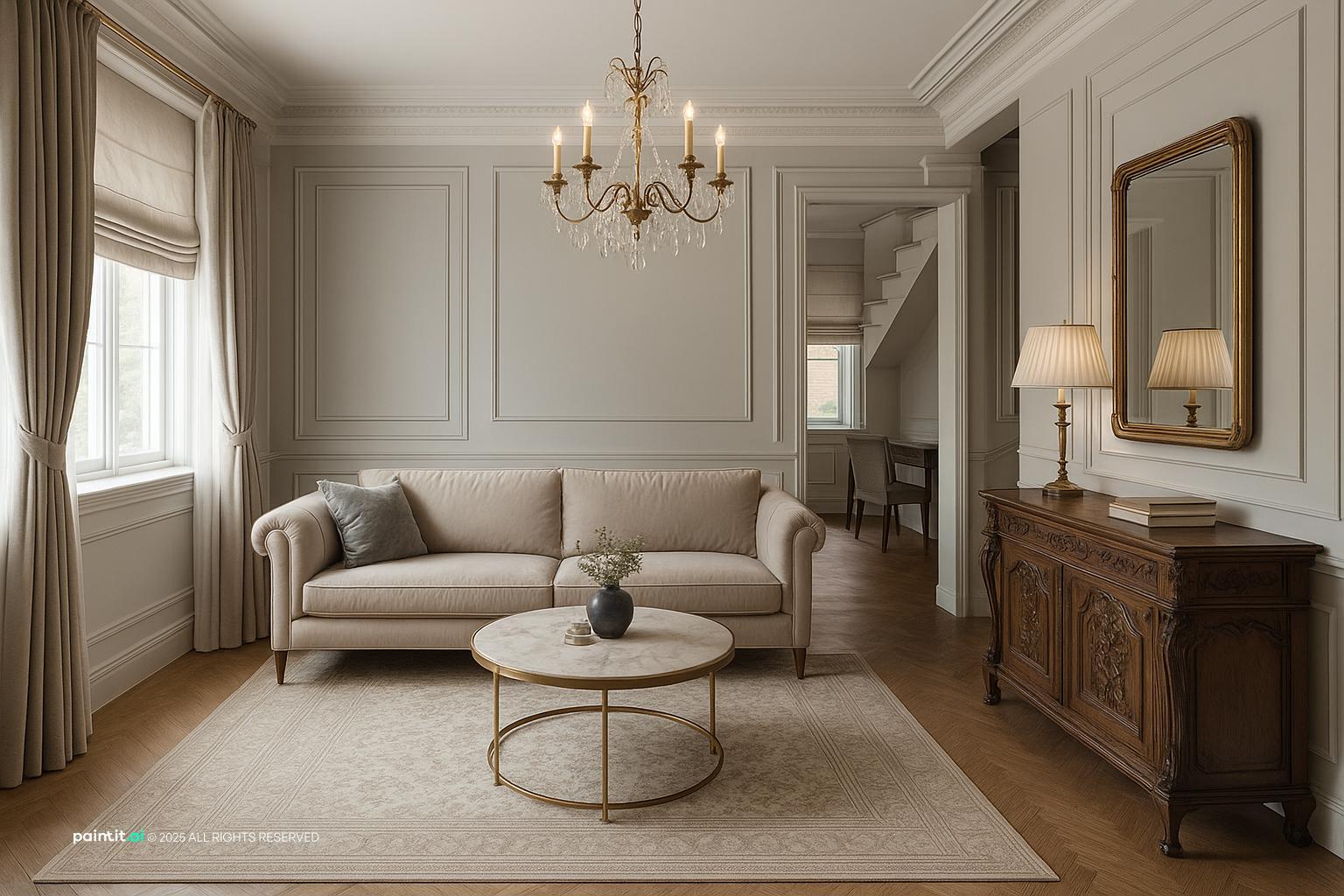 Luxury Neoclassical Living Room - Design Inspiration | Paintit.ai - 32