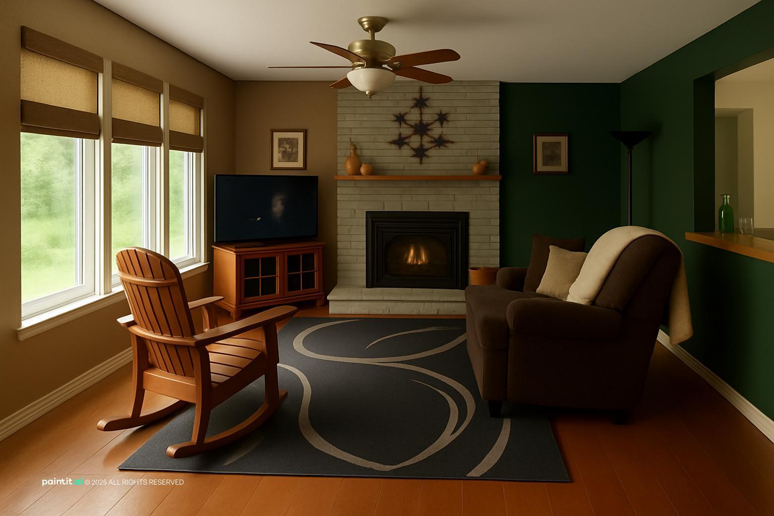 Victorian Dark Green Living Room: Elegant Decor Ideas | Paintit.ai - 21