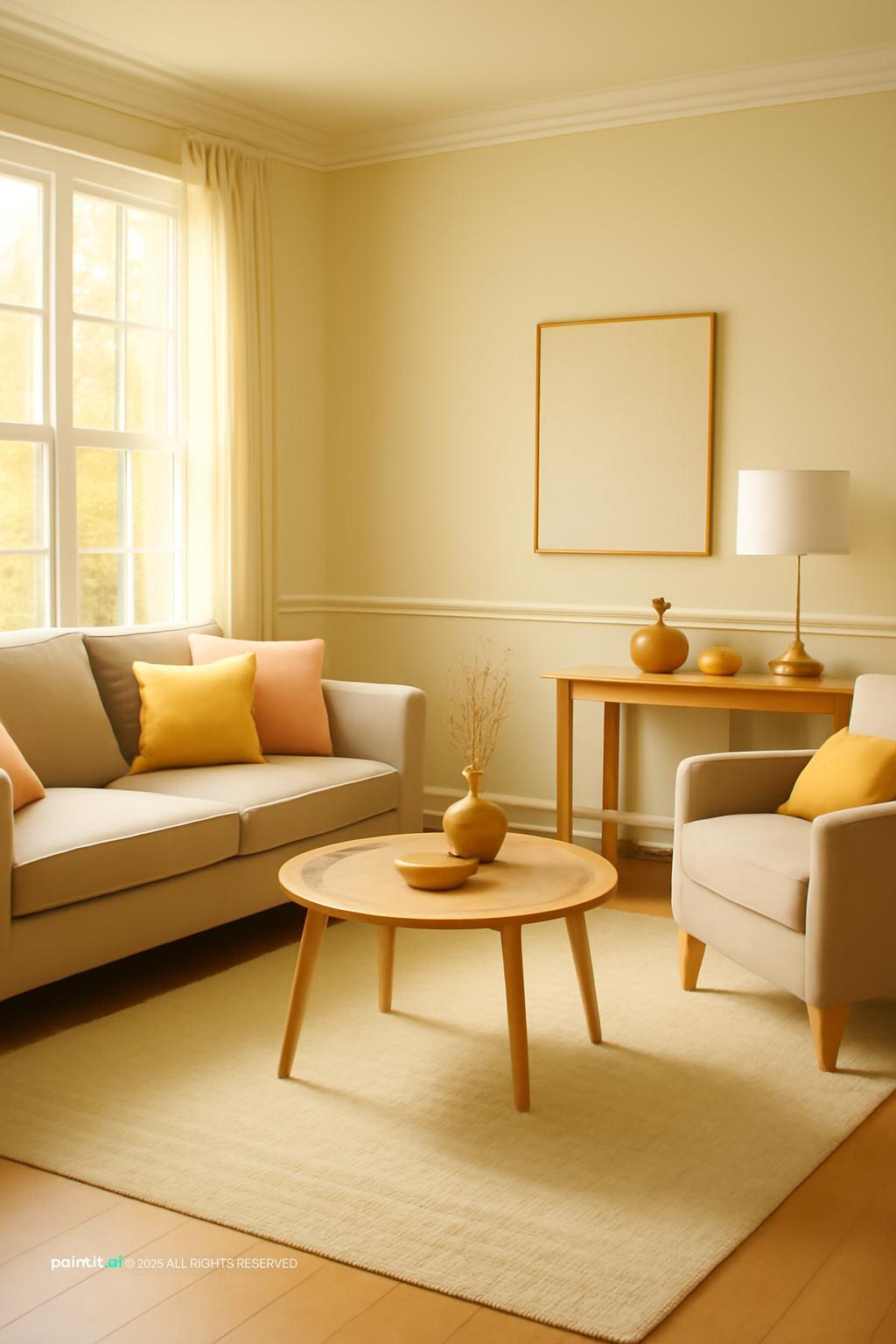 Yellow Living Room - Bright Decor Concepts | Paintit.ai - 28