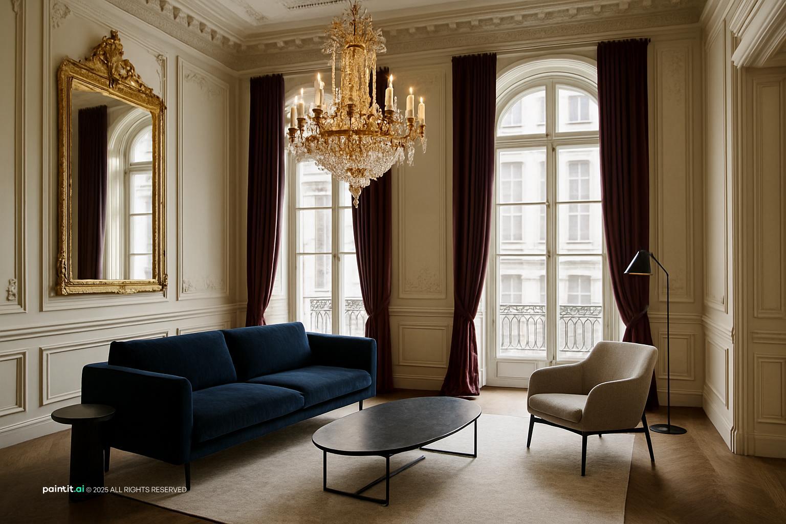 Wine Red Living Room: Elegant Decor Ideas | Paintit.ai - 19