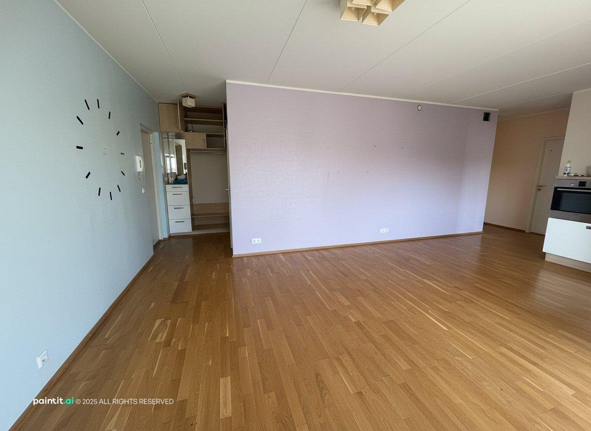 Grey White and Blue Living Room - Design Concepts | Paintit.ai - 2