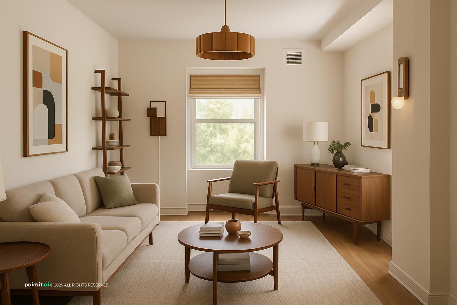 1960s Living Room: Mid-Century Modern Decor | Paintit.ai - 12
