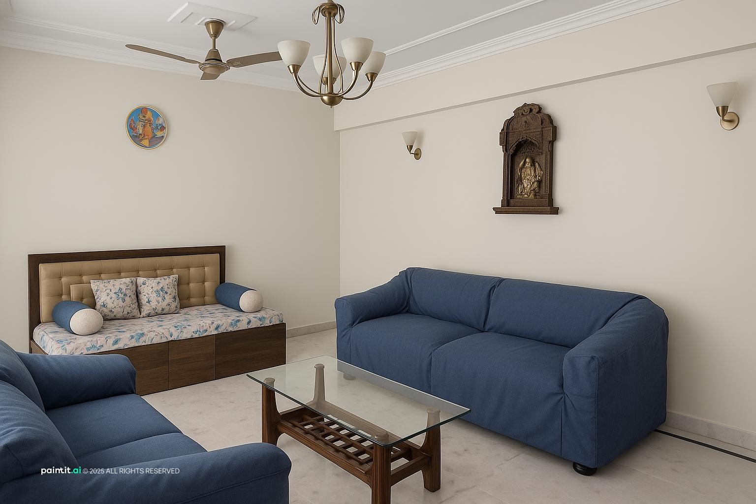 Light Pink Living Room - Design Inspiration | Paintit.ai - 13