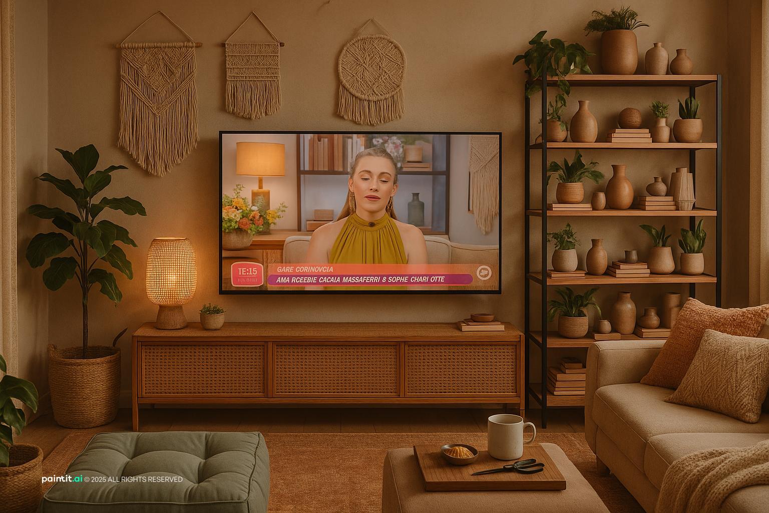 Boho Coastal Living Room: Design Inspiration | Paintit.ai - 14