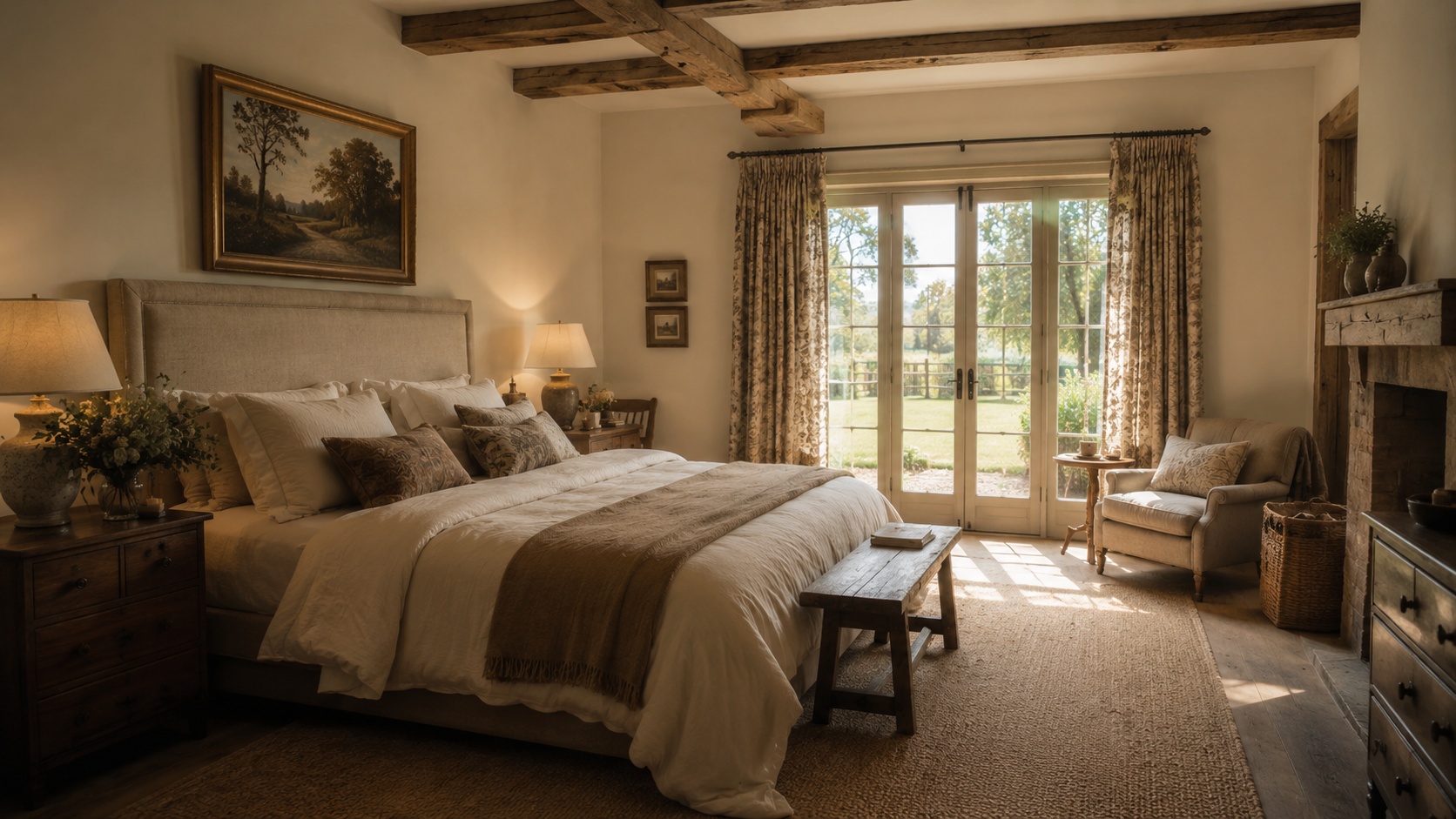 Infographic showing the structure of a strong bedroom design prompt