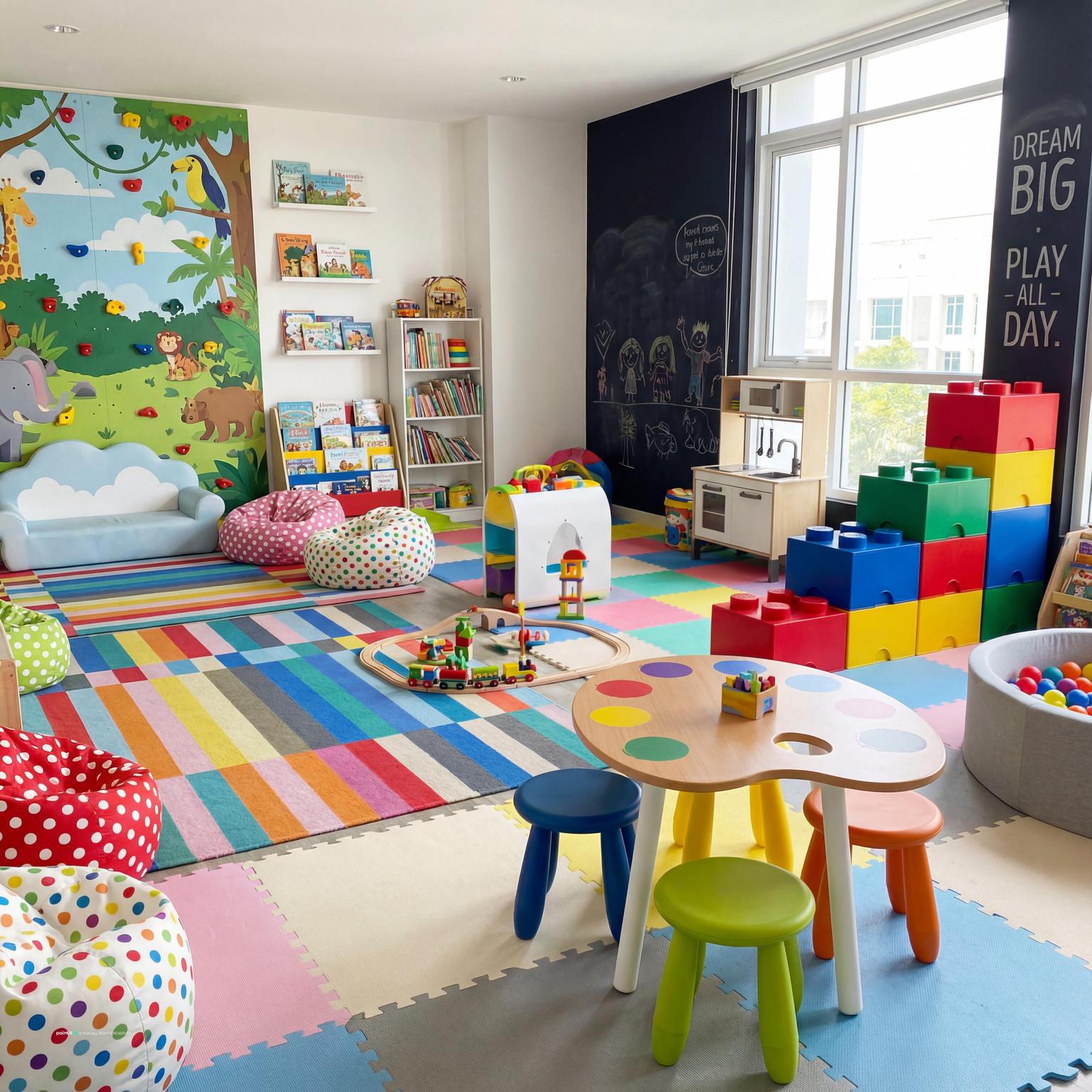 Preschool classroom interior design