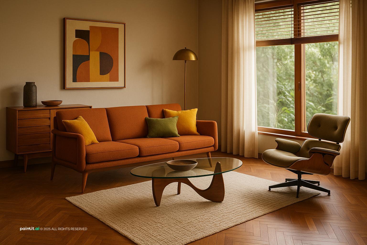Yellow Living Room - Bright Decor Concepts | Paintit.ai - 29