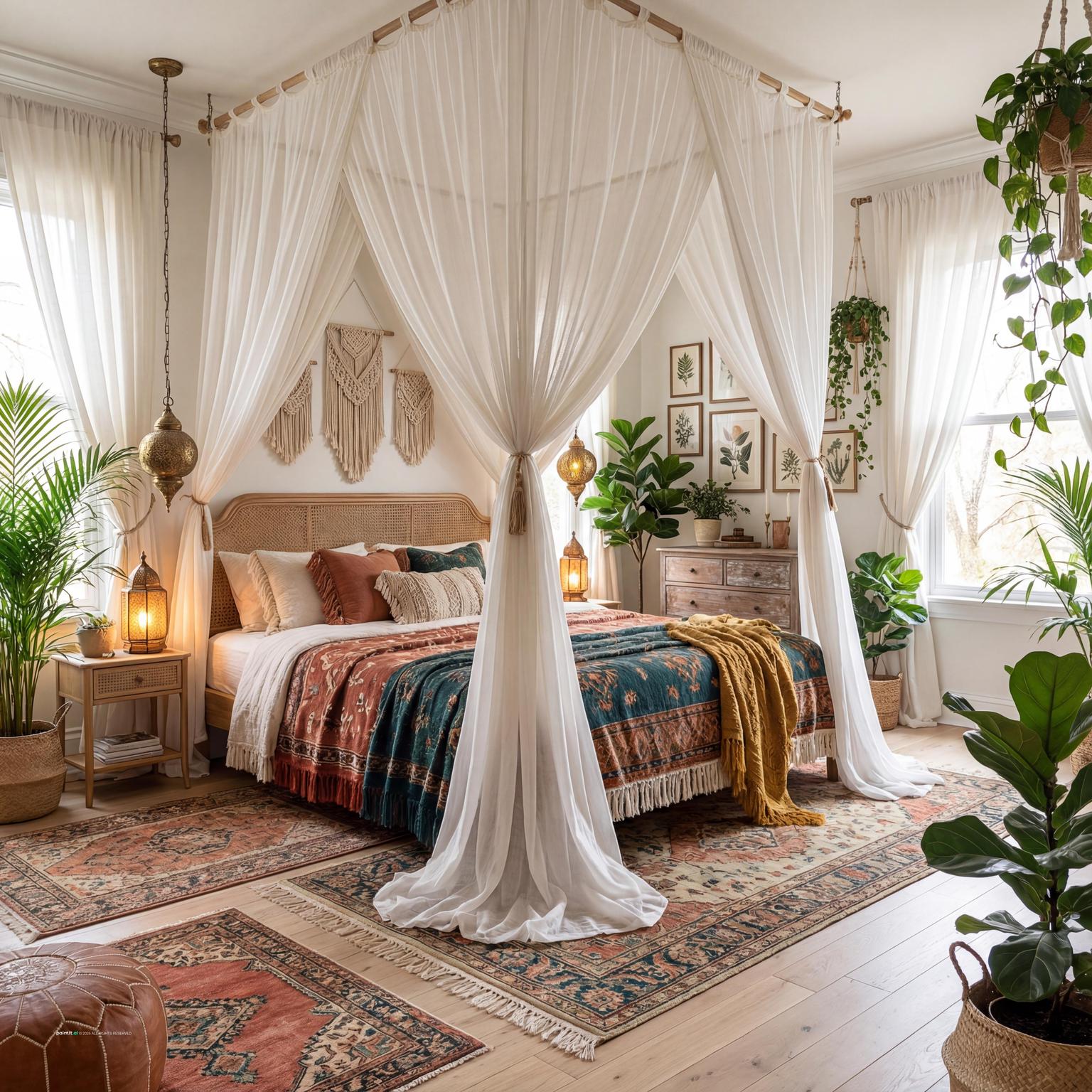 Exotic style interior design visual reference 9: warm moroccan and tropical material cues