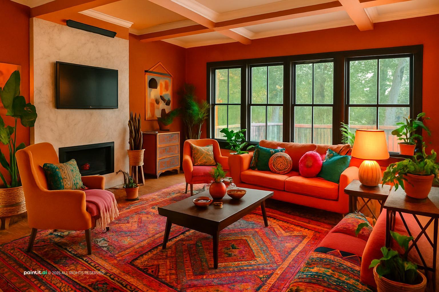 Boho Coastal Living Room: Design Inspiration | Paintit.ai - 20