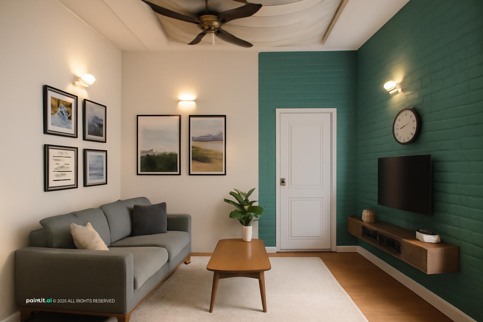 Sage Green and Cream Living Room - Sophisticated Design Ideas | Paintit.ai - 28