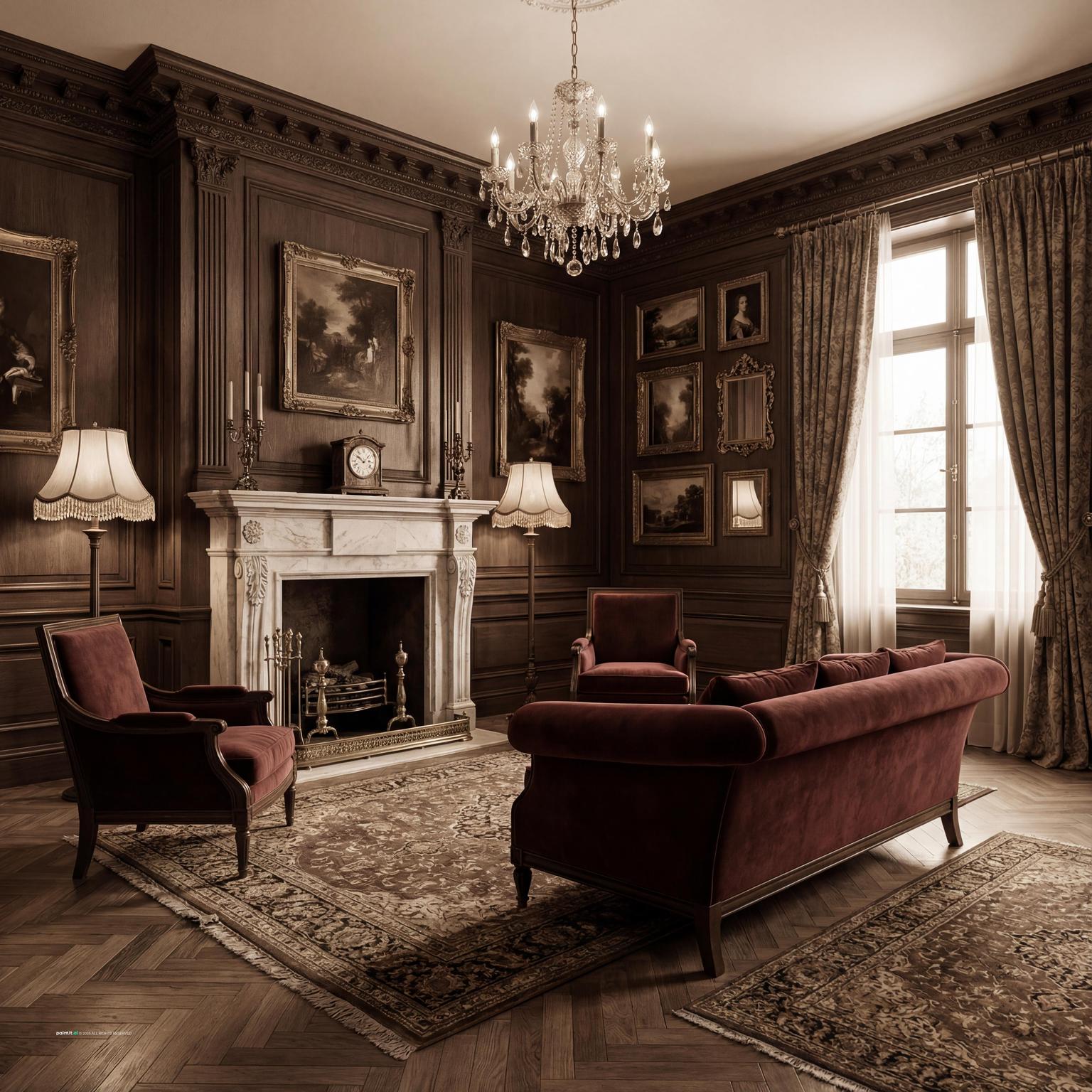 Cozy Dark Living Room: Interior Inspiration | Paintit.ai - 29