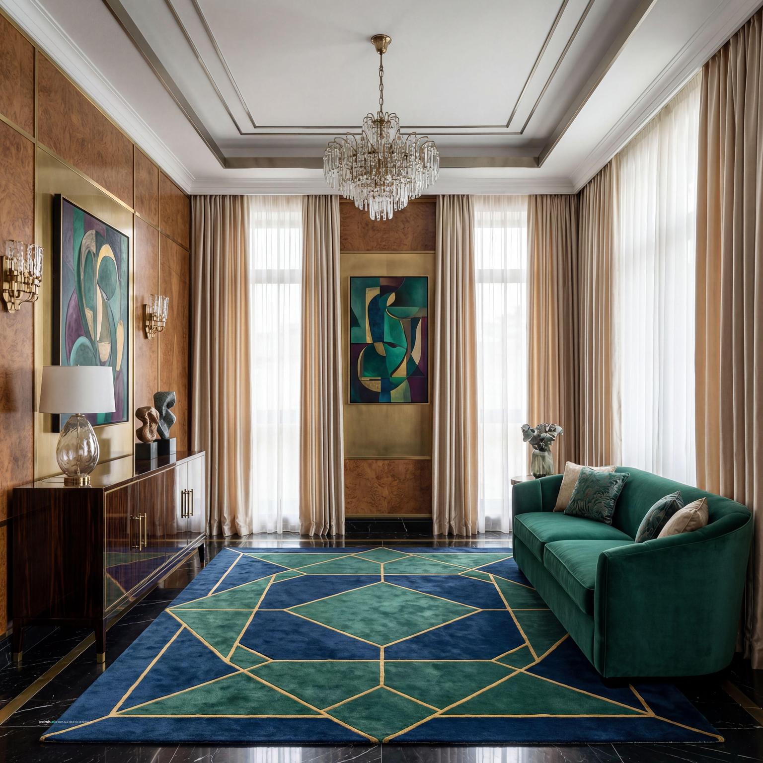 Luxurious Art Deco Room for 1930s Interior Design Style