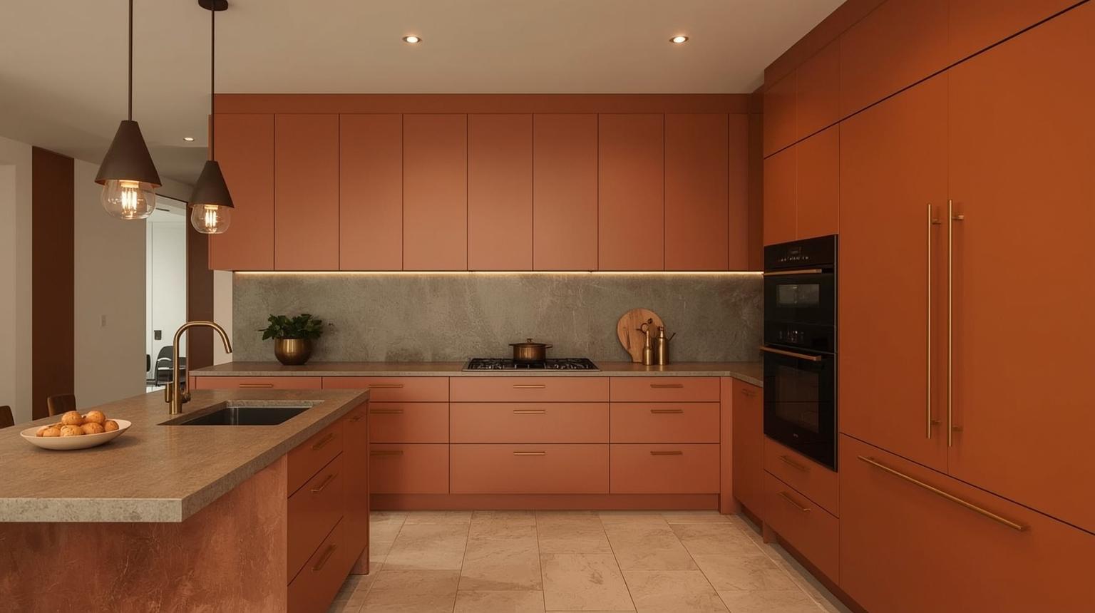 Orange and Gold Accents