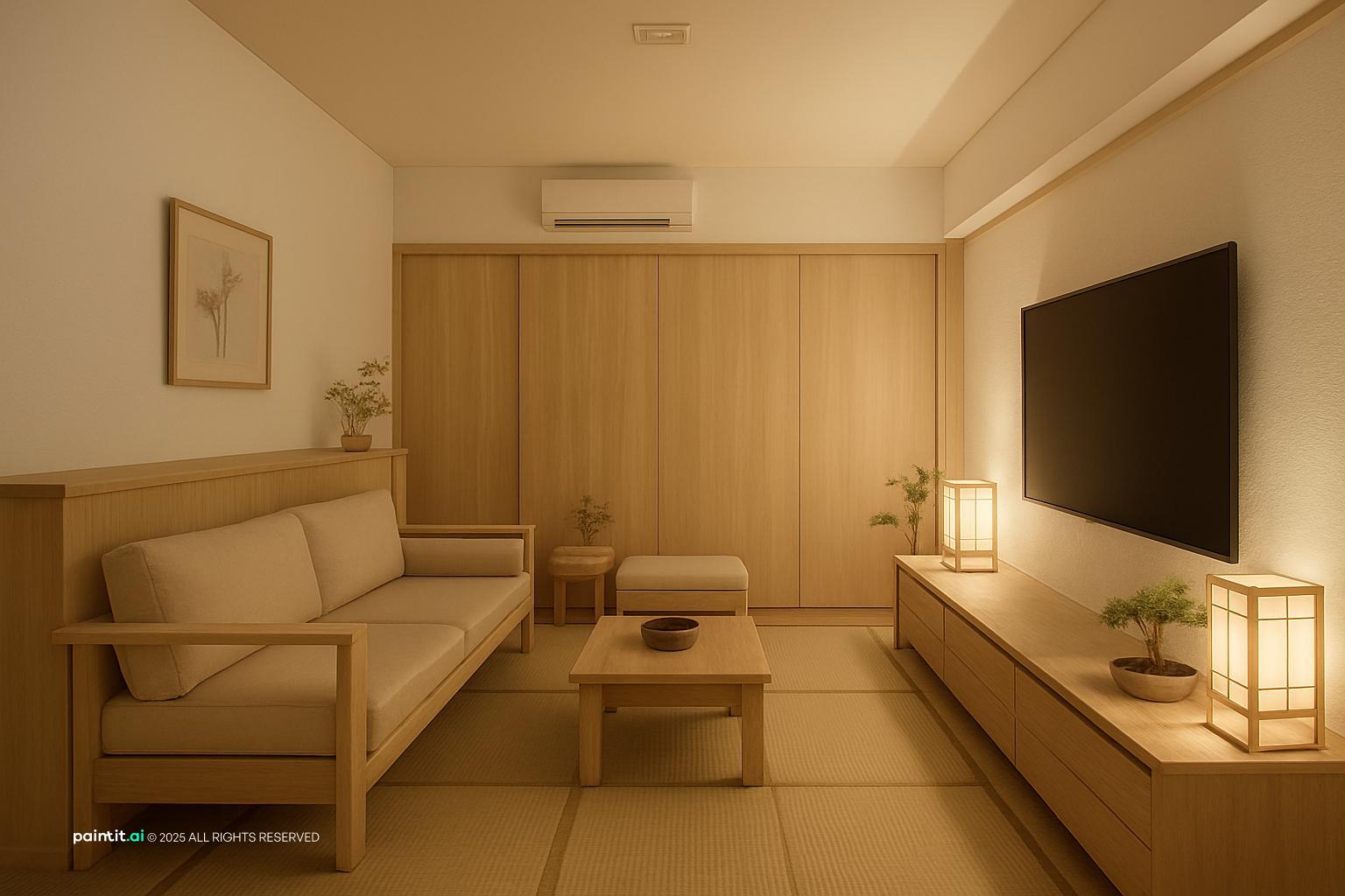 Japandi Living Room Design - Minimalist Style Guide | Paintit.ai - 27