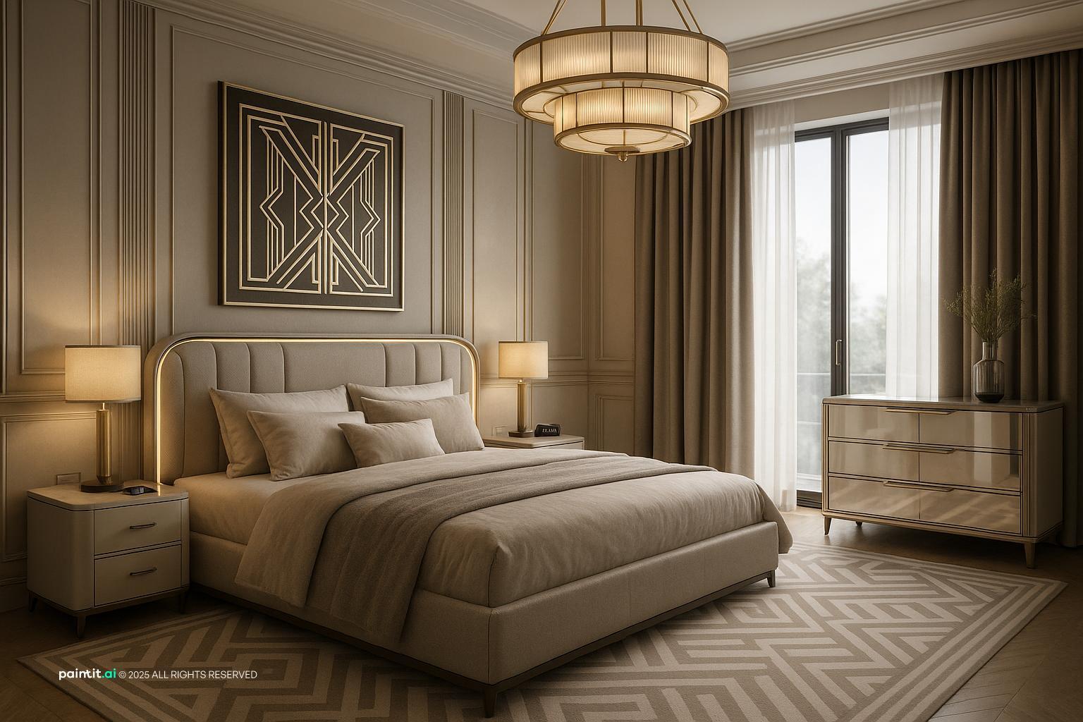1930s Art Deco Bedroom for 1930s Interior Design Style
