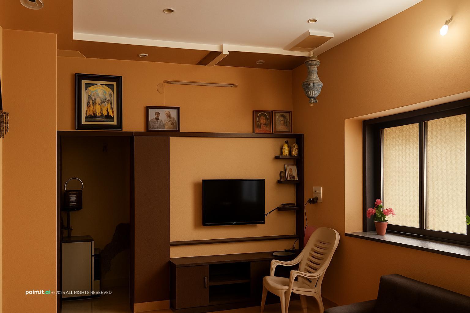 Brown and Beige Living Room Ideas: Elegant Design Concepts | Paintit.ai - 2