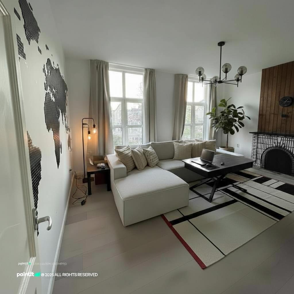 Modern Grey and Beige Living Room - Design & Inspiration | Paintit.ai - 27