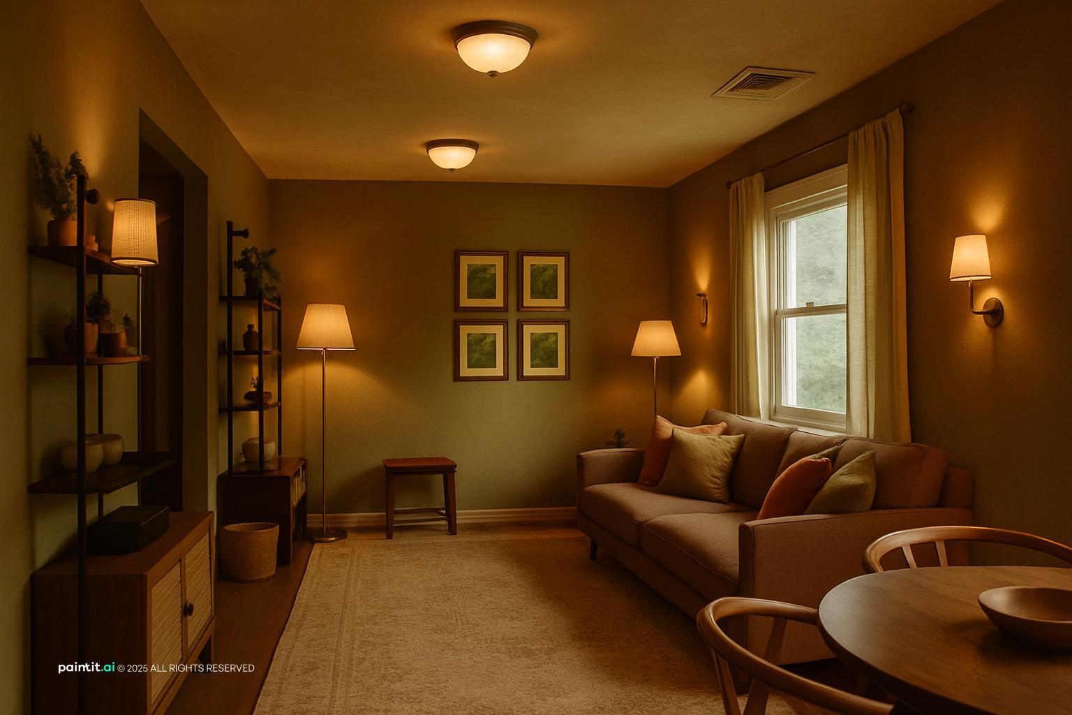 Earthy Living Room - Natural Design Inspiration | Paintit.ai - 9